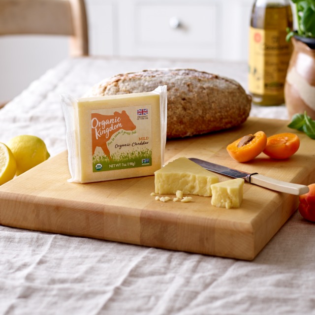 Cheddar Inglés orgánico ORGANIC KINGDOM - 198g