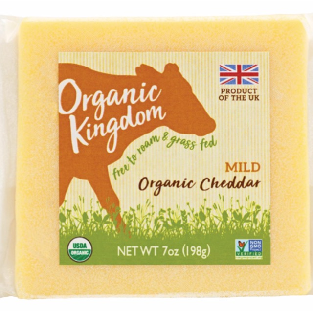Cheddar Inglés orgánico ORGANIC KINGDOM - 198g