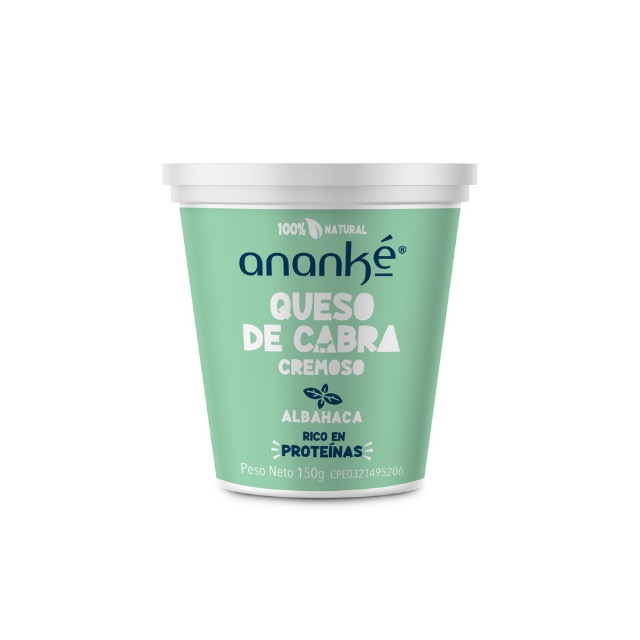 Queso de Cabra Cremoso Albahaca 150g