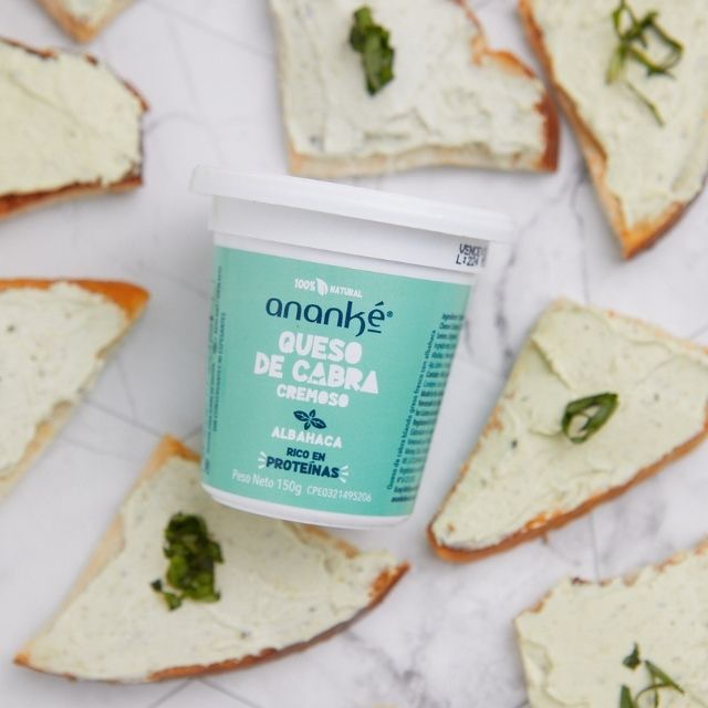 Queso de Cabra Cremoso Albahaca 150g