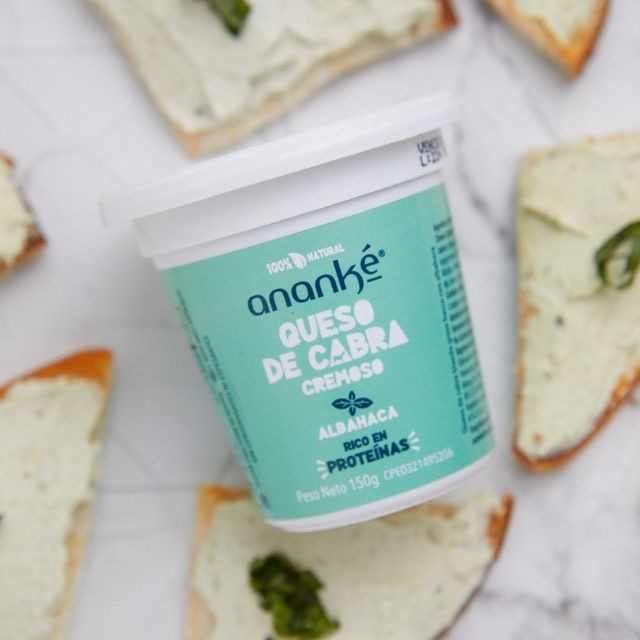 Queso de Cabra Cremoso Albahaca 150g