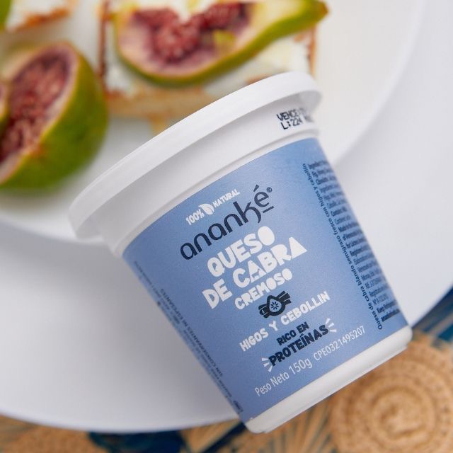 Queso de Cabra Cremoso Higos y Cebollín 150g